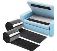 Nastro adesivo nero con velcro, 11 cm x 6 m, in nylon, resistente, antiscivolo, per tappeti, strisce adesive da parete, per evitare che i cuscini del divano scivolino