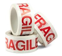 Nastro adesivo per imballo con scritta FRAGILE 48 mm x 66 mt 6 rotoli