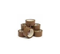 Nastro adesivo per imballo Eurocel formato 50 mm x 66 m conf. 6 pz - avana 006253366