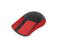 Nastro adesivo per mouse compatibile con ASUS ROG Gladius III, resistente al sudore, presa a prova di sudore, copertura protettiva, metà pelle scamosciata rossa
