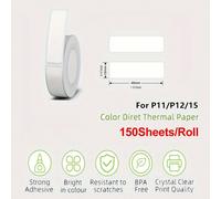Nastro adesivo per stampante di etichette Marklife 12*40mm (0,47 x 1,57 pollici) 150pcs/Roll, Carta per stampante termica per organizzazione di festival, ufficio, scuola, come regalo compatibile con M