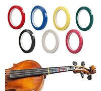 Nastro adesivo per violino, 7 pezzi, multicolore, per tastiera e violoncello, 65,8 m, per principianti, note posizioni, accessori guida per strumenti musicali, larghezza 3 mm