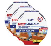 Nastro adesivo protettivo antiscivolo TESA per scale, nero, 5 m x 25 mm x 3