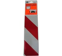 Nastro adesivo rifrangente destra 10 cm rosso/bianco