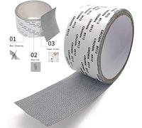 Nastro Adesivo Ripara Zanzariere In Fibra di Vetro, Adesivi per Zanzariera Ripara Kit Riparazione Zanzariere (Grigio)