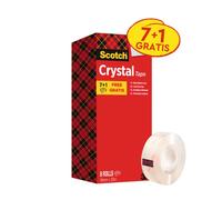 Nastro adesivo Scotch® Crystal 600 supertrasparente 19 mm x 33 mt Value Pack 7+1