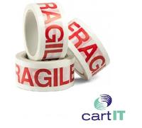 NASTRO ADESIVO SILENZIOSO FRAGILE 50X66 SCOTCH IMBALLAGGIO PACCHI 36 ROTOLI