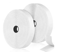 Nastro Adesivo,Strisce Laccio Adesivo 12m x 2cm,Nastro Autoadesivo Extra Forte Bifacciale,Nastro zanzariera, Aderenza Forte, Autoadesivo Hook Loop per Portafoto,Fai da Te (Bianca)