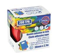 NASTRO ADESIVO TELATO LARGO TESA ROSSO