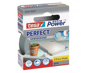 Nastro adesivo telato Tesa Extra Power Perfect 19 mm x 2,75 m grigio Grigio