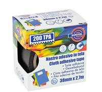 Nastro adesivo telato TPA nero 200 38mmx2,7mt Eurocel