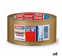 TESA - Nastro adesivo da imballaggio Set di 6 pezzi, Colore: CLEAR CLEAR