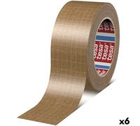 Nastro Adesivo TESA TESAPACK Marrone 50 mm x 25 m Imballaggio [6 Unità]