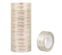 Nastro adesivo trasparente Cancelleria Nastro trasparente strappato a mano su un solo lato, forte errore di battitura per ufficio, casa, artigianato, arte, 8 pezzi, 18 mm x 30 m