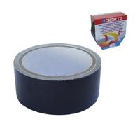 Geko - Nastro adesivo in alluminio, alta temperatura, 40 mmx9m, Nero, 1 pezzo