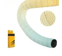 Nastro ammortizzante per manubrio bici da strada con design che allevia la pressione per supportare la circolazione e ridurre il disagio alla mano (verde-giallo)