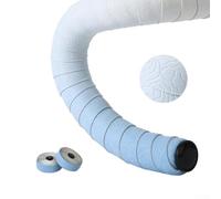 Nastro ammortizzante per manubrio bici da strada con design che allevia la pressione per supportare la circolazione e ridurre il disagio alla mano (blu nuvola-bianco)
