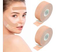 Nastro Antirughe 2 Pezzi Nastro Lifting Facciale Face Lifting Tape Cerotti Antirughe per il Viso Adesivo Viso per Rassodamento per Prevenire ed Eliminare le Linee Sottili il lifting della Pell