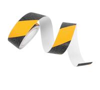 Nastro Antiscivolo Autoadesivo in PVC da 5cm, 5m, per Scale e Cucina | Resistente All’usura, Avviso Visivo Nero Giallo, Uso Versatile, Adatto a Interno, Corridoio, Giardino