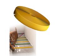 Nastro antiscivolo for gradini, pedate antiscivolo in PVC, autoadesivo, nastro antiscivolo impermeabile for scale/rampe/gradini interni/esterni(Yellow,10cm x 2m)