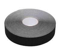 Nastro antiscivolo nero in PVC, 0,05 x 50 m, autoadesivo, con grana 80, versatile, per scale, rampe per sedie a rotelle, garage, officina, ristrutturazione, protezione e fissaggio