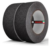 Nastro Antiscivolo per Gradini Scale Pavimenti Esterni Interne Adesivi Alta Resistenza Nastro Adesivo Nero - 2 Rotoli 10mx5cm Strisce Adesive Antiscivolo Forte Presa Nastro Antiscivolo Anti Slip Tape