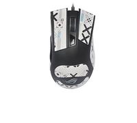Nastro antiscivolo per mouse compatibile con ASUS ROG Gladius II, resistente al sudore, presa a prova di sudore, copertura protettiva, colore bianco e nero