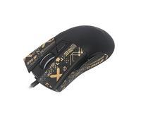 Nastro antiscivolo per mouse compatibile con ASUS ROG Gladius II, resistente al sudore, presa a prova di sudore, copertura protettiva, colore nero e oro metà