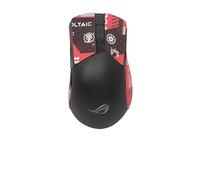 Nastro antiscivolo per mouse compatibile con ASUS ROG Gladius III, resistente al sudore, presa a prova di sudore, copertura protettiva, motivo rosso metà
