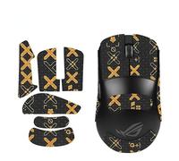 Nastro antiscivolo per mouse compatibile con ASUS ROG Harpe Ace Mini Mouse, resistente al sudore, presa a prova di sudore, copertura protettiva, nero oro completo