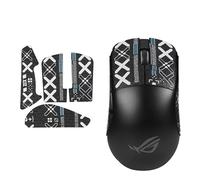 Nastro antiscivolo per mouse compatibile con ASUS ROG Harpe Ace Mini Mouse, resistente al sudore, presa a prova di sudore, copertura protettiva, motivo nero
