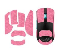 Nastro antiscivolo per mouse compatibile con ASUS ROG Harpe Ace Mouse Skins, resistente al sudore, impugnatura a prova di sudore, copertura protettiva, rosa pieno