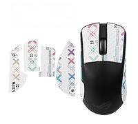 Nastro antiscivolo per mouse compatibile con ASUS ROG Harpe Ace Mouse Skins, resistente al sudore, impugnatura a prova di sudore, copertura protettiva, colore bianco sfumato