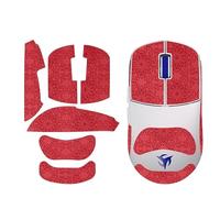 Nastro antiscivolo per mouse compatibile con ASUS ROG Keris II Ace, resistente al sudore, presa a prova di sudore, copertura protettiva, rosso completo