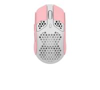Nastro antiscivolo per mouse compatibile con HyperX Pulsefire Haste Wired Gaming Mouse, resistente al sudore, impugnatura a prova di sudore, copertura protettiva, pelle scamosciata rosa completa