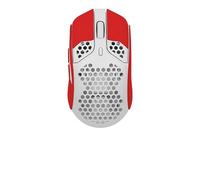 Nastro antiscivolo per mouse compatibile con HyperX Pulsefire Haste Wired Gaming Mouse, resistente al sudore, impugnatura a prova di sudore, copertura protettiva, pelle scamosciata rossa completa
