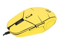 Nastro antiscivolo per mouse compatibile con Logitech G302 G303 Gaming Mouse, resistente al sudore, impugnatura a prova di sudore, copertura protettiva, giallo pieno