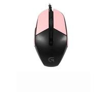 Nastro antiscivolo per mouse compatibile con Logitech G302 G303 Gaming Mouse, resistente al sudore, impugnatura a prova di sudore, copertura protettiva, rosa metà