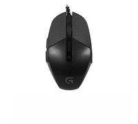 Nastro antiscivolo per mouse compatibile con Logitech G302 G303 Gaming Mouse, resistente al sudore, impugnatura a prova di sudore, copertura protettiva, colore nero