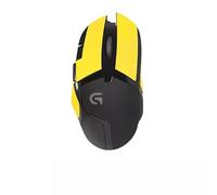 Nastro antiscivolo per mouse compatibile con Logitech G402 Gaming Mouse, resistente al sudore, impugnatura a prova di sudore, copertura protettiva, colore giallo