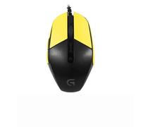 Nastro antiscivolo per mouse compatibile con mouse Logitech G302 G303, resistente al sudore, impugnatura a prova di sudore, copertura protettiva, metà giallo
