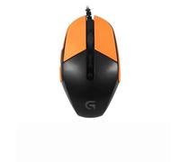Nastro antiscivolo per mouse compatibile con mouse Logitech G302 G303, resistente al sudore, impugnatura a prova di sudore, copertura protettiva, arancione metà