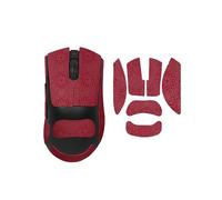 Nastro antiscivolo per mouse compatibile con Razer Viper V3 Pro, copertura completa, assorbe il sudore, vestibilità precisa, piedi durevoli (rosso)