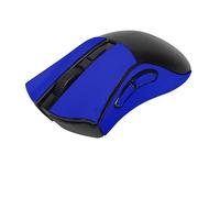 Nastro antiscivolo per mouse in pelle scamosciata per mouse da gioco wireless Razer DeathAdder V2, metà blu scuro