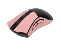 Nastro antiscivolo per mouse in pelle scamosciata per mouse da gioco wireless Razer DeathAdder V2, metà rosa