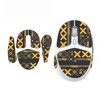 Nastro antiscivolo per mouse Logitech G705, assorbe il sudore, colore: nero e oro