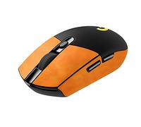 Nastro antiscivolo per mouse per Logitech G304 Pelle per mouse da gioco senza fili ultrasottile e confortevole, resistente al sudore facile da applicare e con design autoadesivo (orange)