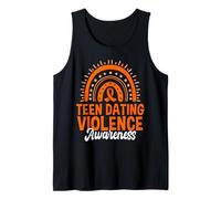 Nastro Arancione Boho Rainbow per la consapevolezza della violenza per Adolescenti Canotta