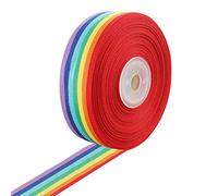 Nastro Arcobaleno da 15 m, Nastro Arcobaleno Whaline per Decorazione e Artigianato, Fibra Multicolore, Nylon e Poliestere