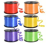 Nastro arcobaleno ricciuto - Nastro ricciuto per palloncini - 100 iarde/rotolo Corda per palloncini per decorazioni fai-da-te, confezioni regalo, nastri e fiocchi, un'ottima scelta per regali di Natal